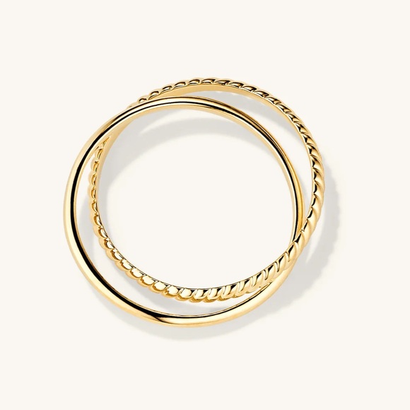 Mejuri 14k solid gold Duo Ring. Size 9 - Picture 4 of 4